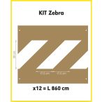 Jelölősablon - ipari - KIT Zebra (12 db/csomag)